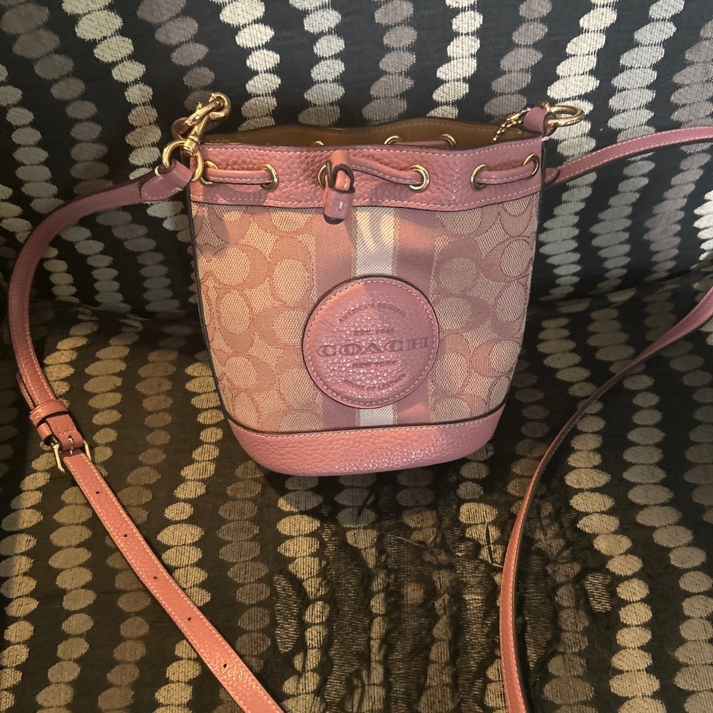Small Coach Pink Crossbody Bag